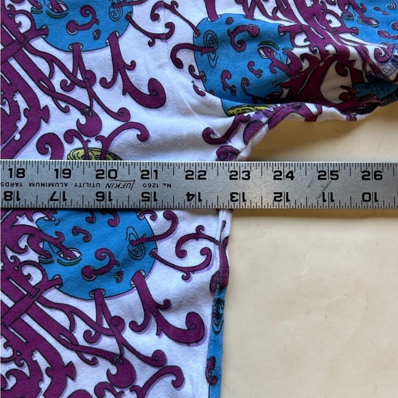 2000s Streetwear psychedelic all over print short sleeve Tshirt, new unworn cond - Picture 5 of 7